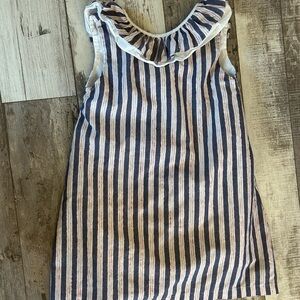 The Oaks Blue and White Striped Dress
